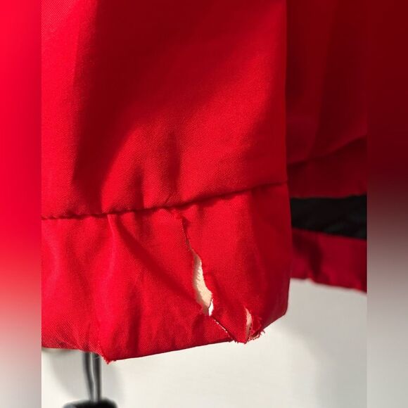Woolrich Pullover Windbreaker Jacket Quarter Zip Made in USA XL Men’s Red READ - Picture 10 of 11